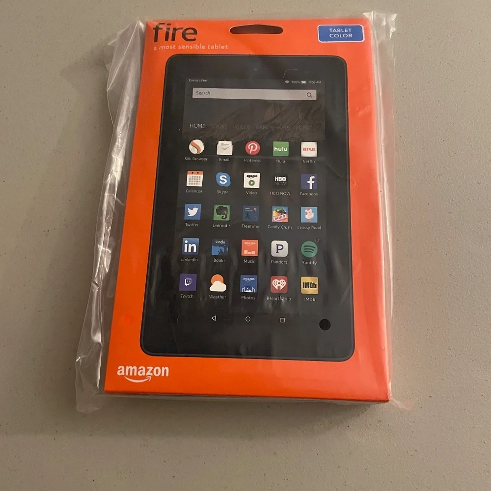 NIB BLUE Amazon 7 Inch Fire Tablet 8GB BLUE 5th Generation